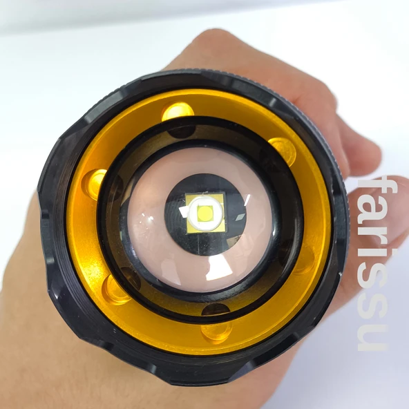 RT-453 50W 1000 Lumen 4800 mAh 1-1,5 km Menzilli Sarjli El Feneri - 3