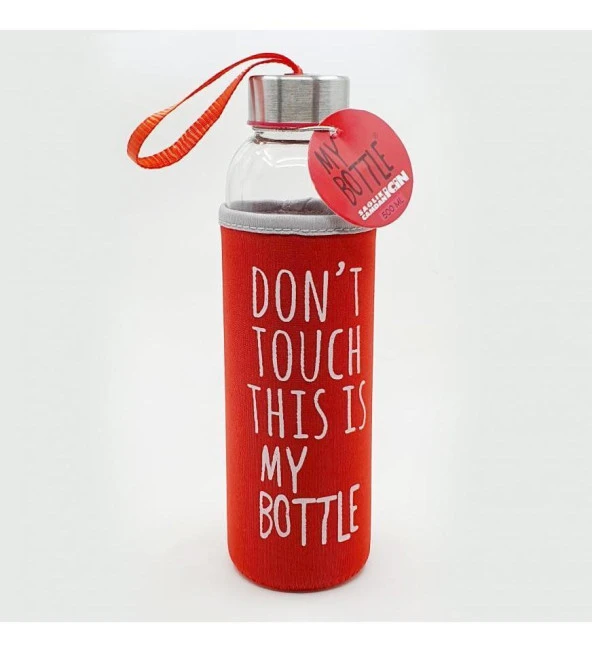 Renkli Kılıflı Cam Su Şişesi 500 ml - 2