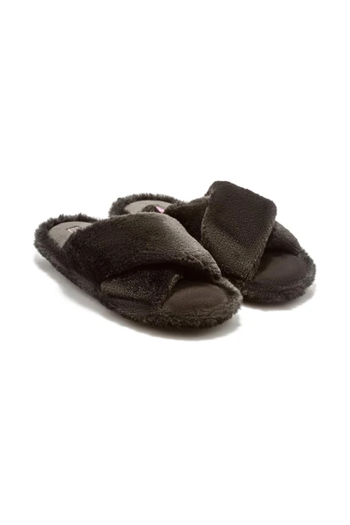 TWIGY TW ÇAPRAZ PELUŞ SİYAH KADIN EV TERLİK 36/41 ürün görseli