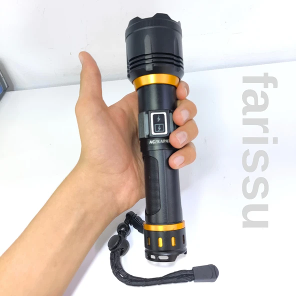 RT-453 50W 1000 Lumen 4800 mAh 1-1,5 km Menzilli Sarjli El Feneri - 4