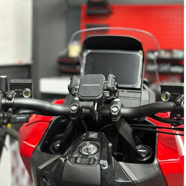 KNMASTER TT-870 Titreşim ve Hırsızlık Önleyici Motosiklet Telefon Tutucu - Resim 6