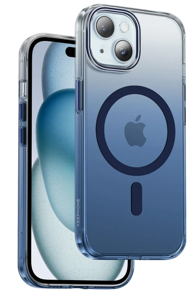 Fuchsia iPhone 15 Aurora Manyetik Şarj Uyumlu Kılıf ürün görseli 1