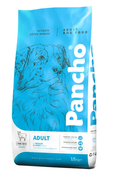 PANCHO KUZU ETLİ YETİŞKİN KÖPEK MAMASI 15KG - 2