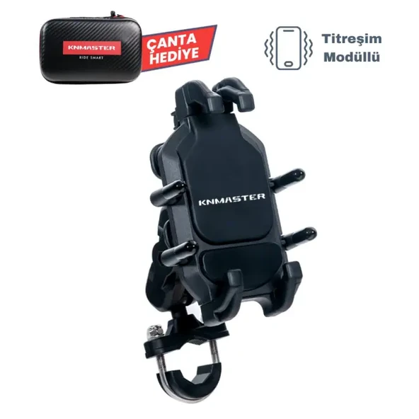 Knmaster TT-860 Titreşim Engelleyicili Tüm Motosikletlere Uyumlu Telefon Tutucu ürün görseli