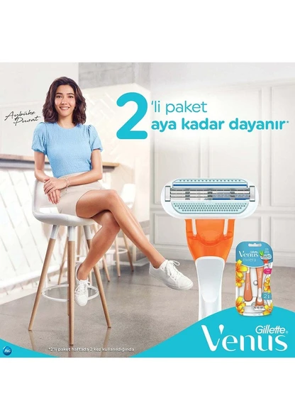 Gillette Venus Riviera Kullan At 2'li Kadın Tıraş Bıçağı - 3
