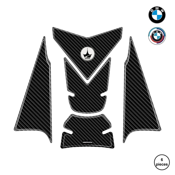 BMW F850 ADV 2025 ile Uyumlu Kaydırmaz 6D Karbon 6 Parça Tank Pad Seti GC70 ürün görseli
