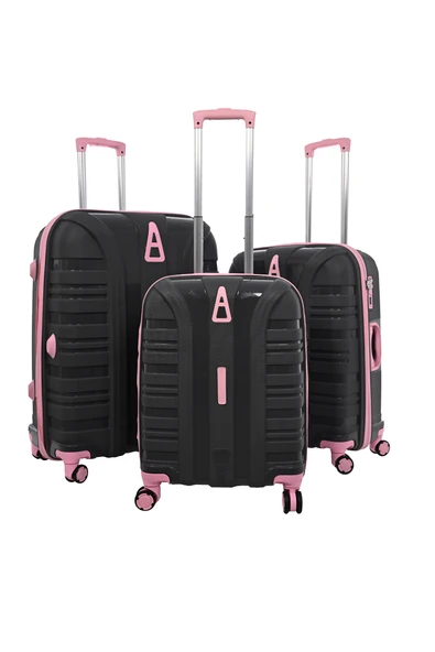 SKYBLUE 7001 POLİPROPİLEN KIRILMAZ BÜYÜK BOY VALİZ - Resim 5