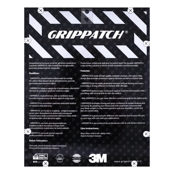 BMW F750 GS 2025 ile Uyumlu Kaydırmaz 6D Karbon 19 Parça Tank Pad Seti GC69 - Resim 5