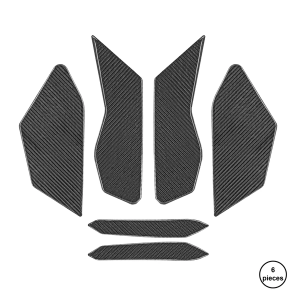 BMW GS1300 2025 ile Uyumlu Kaydırmaz 6D Karbon 6 Parça Tank Pad Seti GC65 ürün görseli