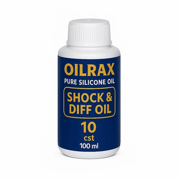 OILRAX PURE SILICONE OIL 10 CST - SHOCK & DIFF OIL 100 ML - Resim 6