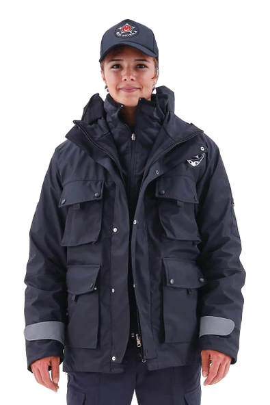 Özel Güvenlik Şartnamesine Uygun, Özel Güvenlik Kabanı, Kışlık, Su Geçirmez, Sıcak Tutucu - Resim 8