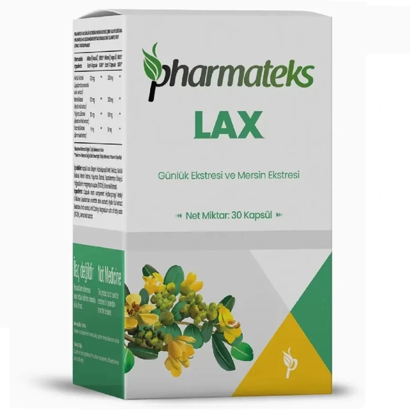 LAX Günlük Ekstresi ve Mersin Ekstresi İçeren 30 Kapsül, Pharmateks - 1