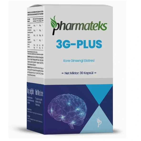 3G Plus 30 Kapsül Kore Ginsengi Ekstresi, Pharmateks - 1