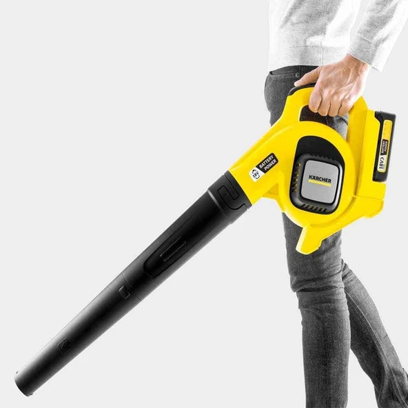 Karcher 18 V akülü yaprak üfleyici LBL 2 pil (hava hızı: 210 km/h, üfleme borusu, düz başlık, kazıma kenarı dahil, pilsiz) - Resim 3