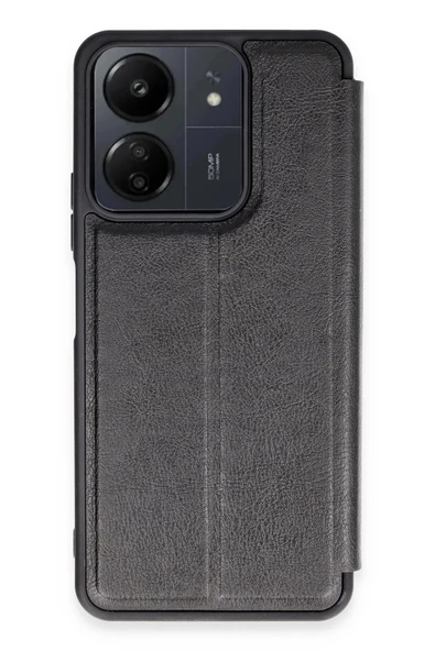 Xiaomi Redmi 13C Kılıf Flip Cover - Siyah - 1