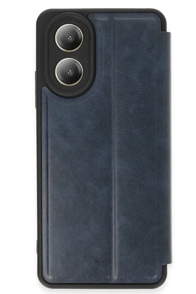 Oppo A38 Kılıf Flip Cover - Lacivert - 1