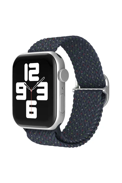 Apple Watch 38mm Star Kordon - Benekli Lacivert - 1