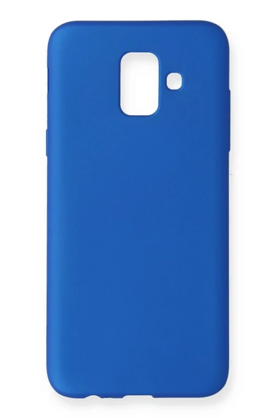 Samsung Galaxy A6 2018 Kılıf First Silikon - Mavi - 1