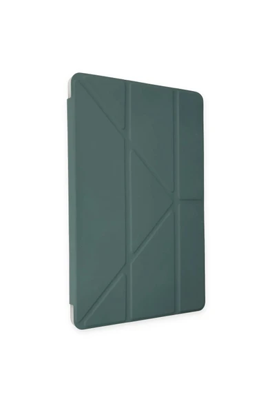 iPad Pro 11 (2018) Kılıf Kalemlikli Mars Tablet Kılıfı - Koyu Yeşil - 3