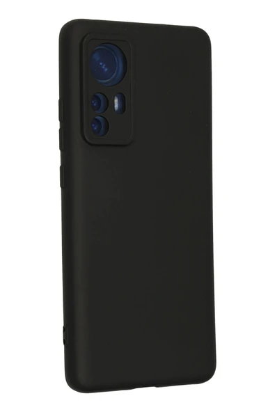 Xiaomi Mi 12 Kılıf Nano içi Kadife Silikon - Siyah - 3