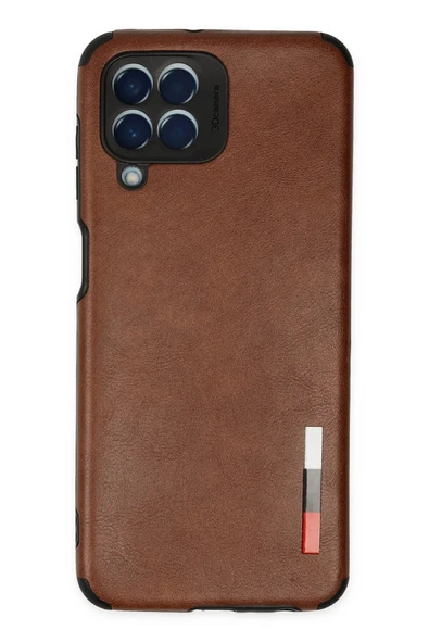 Samsung Galaxy M33 Kılıf Loop Deri Silikon - Kahverengi - 1