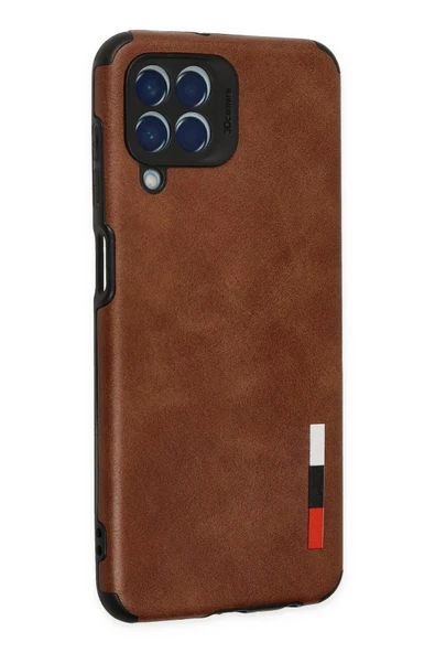 Samsung Galaxy M33 Kılıf Loop Deri Silikon - Kahverengi - 3