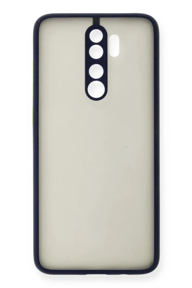 Xiaomi Redmi Note 8 Pro Kılıf Montreal Silikon Kapak - Lacivert - 2