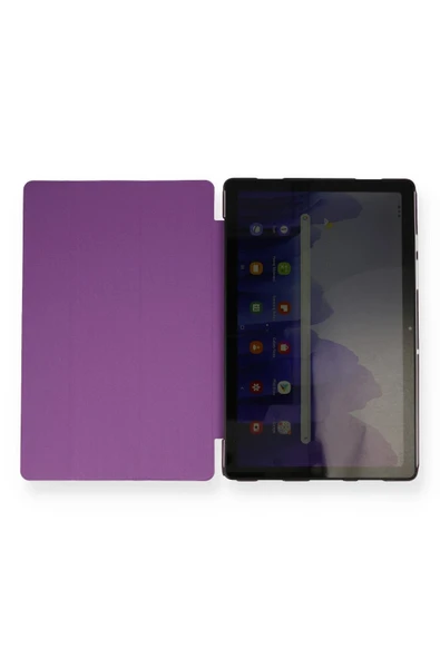 Samsung Galaxy T970 Tab S7 Plus 12.4 Kılıf Tablet Smart Kılıf - Mor - 3