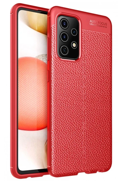 Samsung Galaxy A72 Kılıf Auto Focus Kapak - Kırmızı - 1