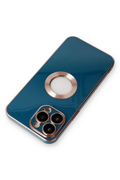 iPhone 14 Pro Max Kılıf Store Silikon - Mavi - 4