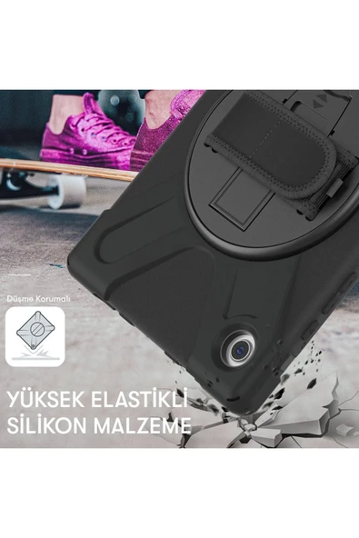 Huawei MatePad T10 9.7 Kılıf Amazing Tablet Kapak - Siyah - 2