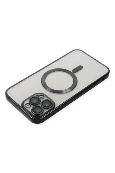 iPhone 13 Pro Max Kılıf Kross Magneticsafe Kapak - Siyah - 5