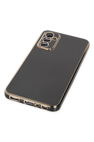 Samsung Galaxy A04S Kılıf Volet Silikon - Siyah - 5