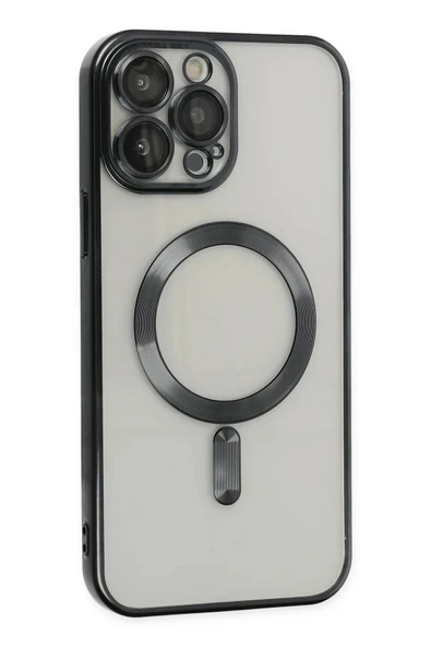 iPhone 13 Pro Max Kılıf Kross Magneticsafe Kapak - Siyah - 3