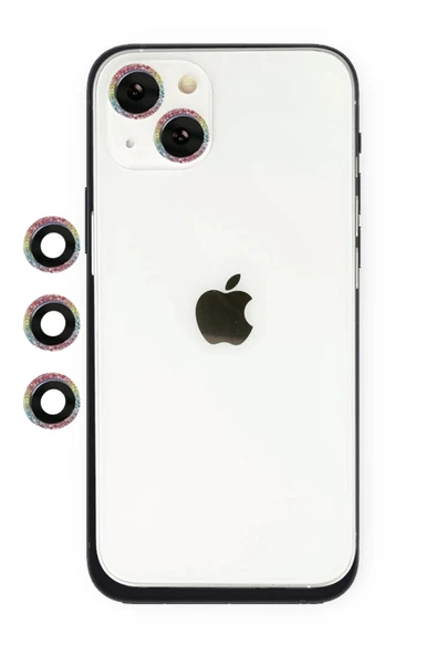 iPhone 14 Shine Kamera Lens - Rainbow - 1
