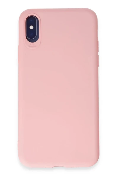 iPhone X Kılıf First Silikon - Pudra - 1