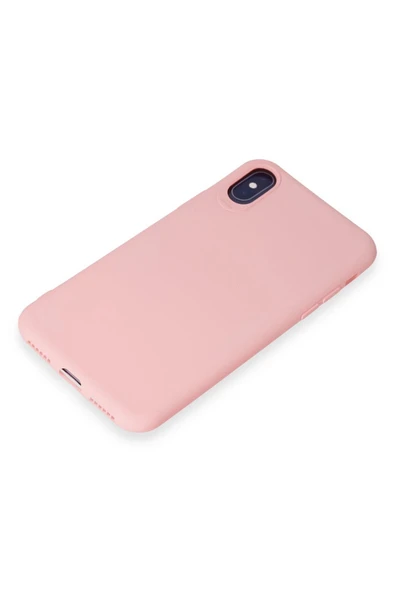 iPhone X Kılıf First Silikon - Pudra - 4