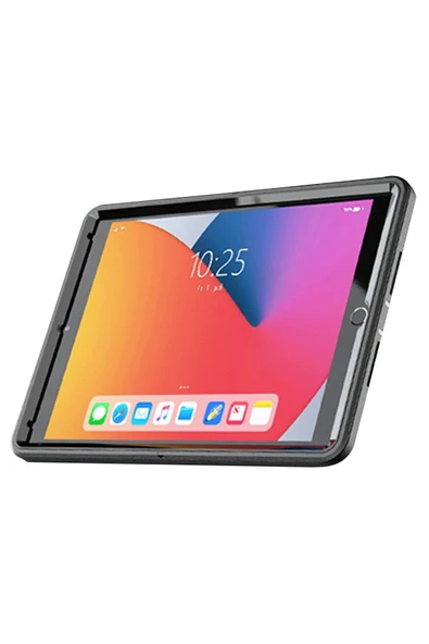 iPad 10.2 (7.nesil) Kılıf Hand Strap Tablet Kılıfı - Siyah - 3