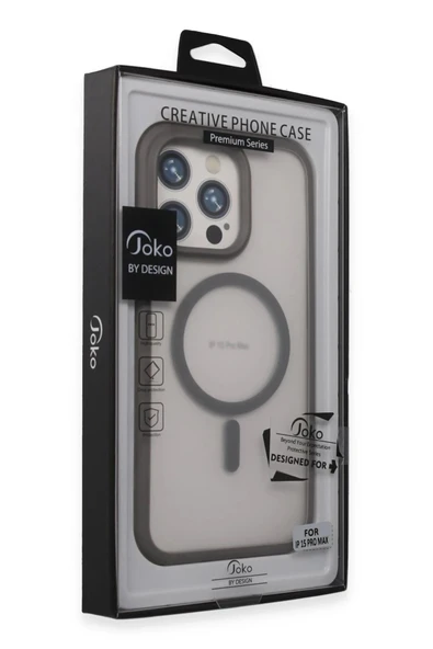 iPhone 15 Pro Toras Airbag Magsafe Kapak - Titan Gri - 2