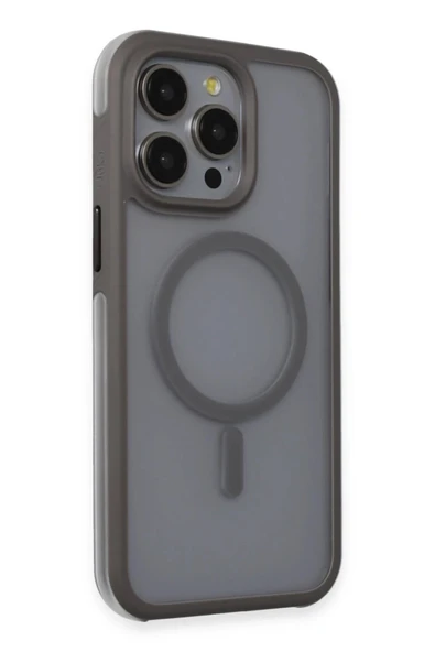 iPhone 15 Pro Toras Airbag Magsafe Kapak - Titan Gri - 1