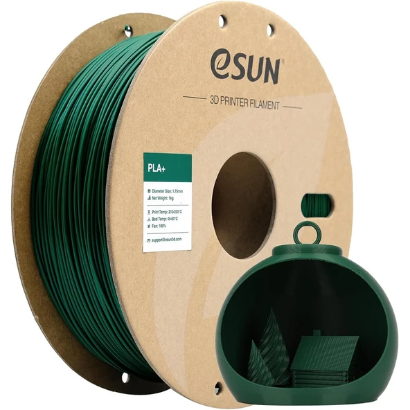 Esun Çam Yeşili Pla+ Filament 1.75mm 1 Kg Plus ürün görseli 1