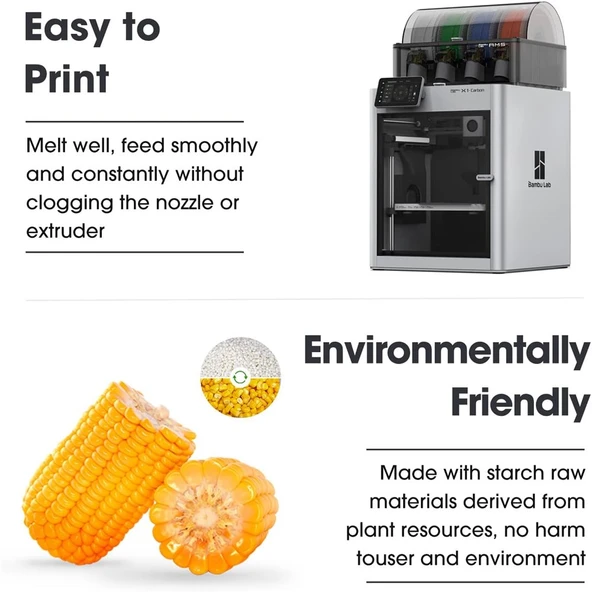 Esun Pembe Pla+ Filament 1.75mm 1 Kg Plus - Resim 5