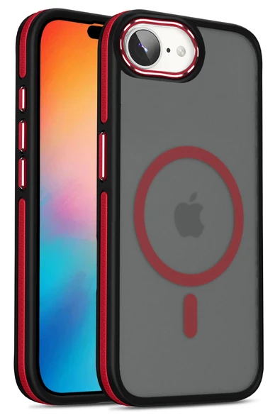 iPhone 16E Winner Magsafe Kapak - Kırmızı - 1