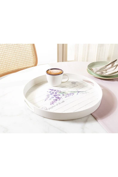 Lavander Yuvarlak Tepsi ürün görseli 1