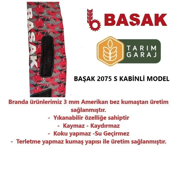 Başak 2075 S Kabinli Seri Traktör Kılıfı Branda - Resim 3