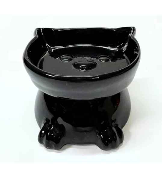 Ayaklı Kulaklı Seramik Mama Kabı ürün görseli 1