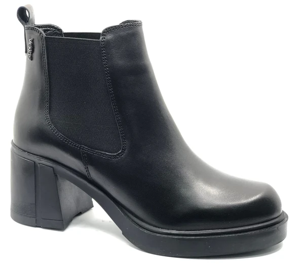 Venüs Amare Hakiki Deri Kaymaz Taban Ortopedik Kadın Bot - Resim 3