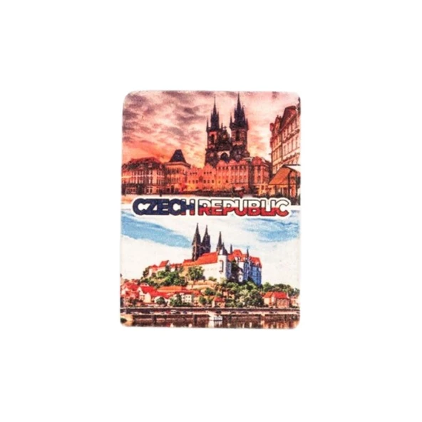 Çek Cumhuriyeti Temalı Taş Magnet ürün görseli