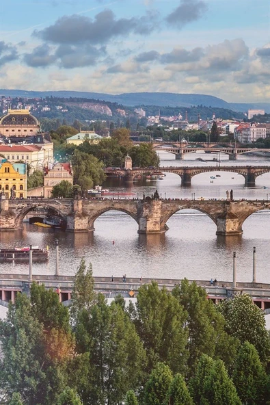 Çek Cumhuriyeti Prag Temalı Oval Magnet - Resim 5