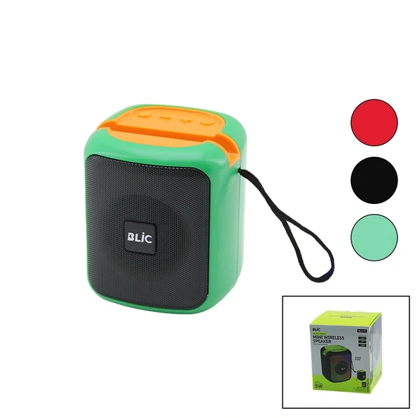 3 İNÇ BLUETOOTH WİRELESS SREAKER HOPARLÖR USB ŞARJLI LED RGB IŞIKLI ULTRA BASS 5W USB - TF - TWS BLS-61 (5047) ürün görseli 1